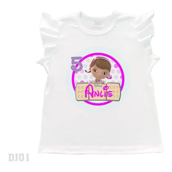 Franela Blusa Niña Dra. Juguete Cumpleaños 
