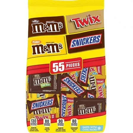 Chocolates Con Mani Mars Wrigley Lovers 895.2 Grs 55 Pz