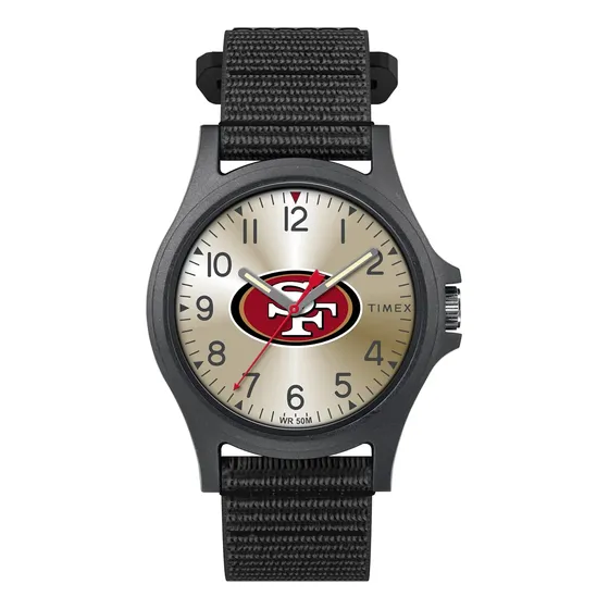 Reloj De Hombre Timex 49ers Sf 4 Cm Con Correa Negra