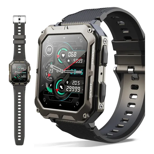 Smartwatch Carbn Titan Pro X Bluetooth Chamada Resist A Àgua