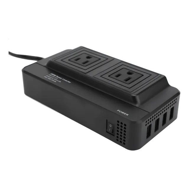 Inversor De Corriente Para Auto 200w 12v A 110v Convertidor