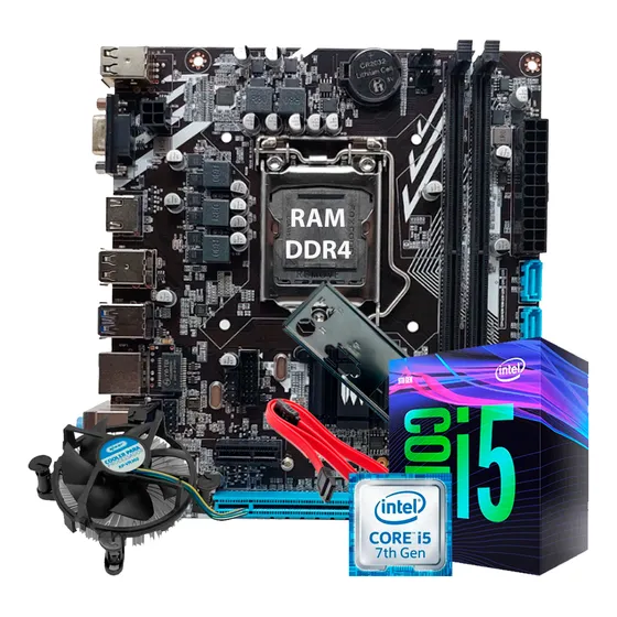 Kit Upgrade Intel Core I5 7° Geração Ddr4 -  Placa Mãe H110