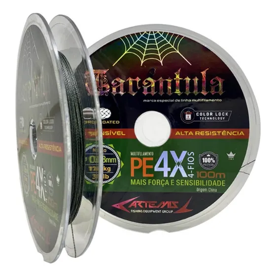Linha Multifilamento Tarantula 4x Resistente 100m Mult