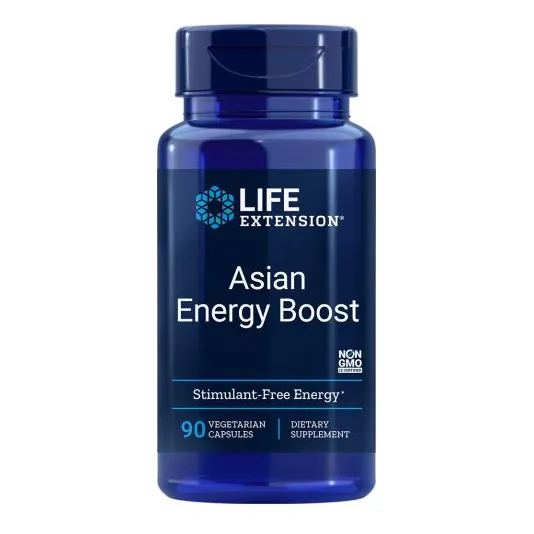 Suplemento Life Extension Asian Energy Boost 90 Vcaps X2
