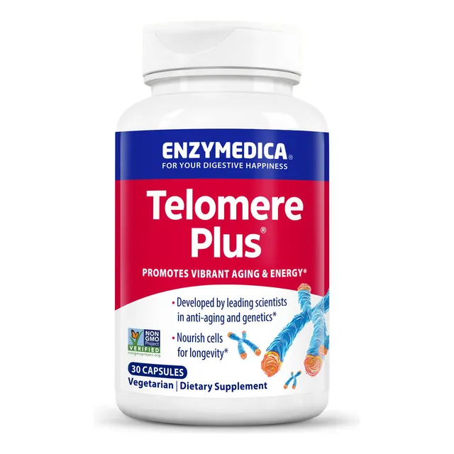 Suplemento Enzymedica Telomere Plus 30 Cápsulas