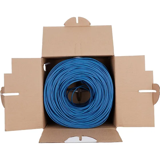 Bobina Cat 5e Intellinet Cca Utp 305m Solida Azul