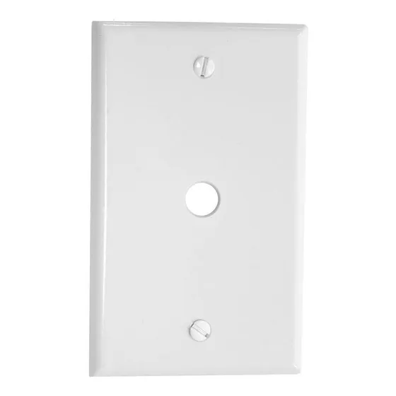 Placa Pasacable De Plástico Blanco