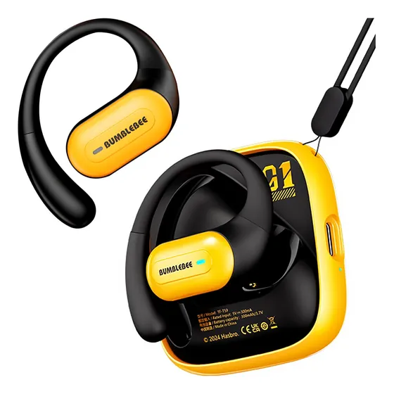 Auriculares Bluetooth Deportivos Clip Para Oídos De Audio Amarillo