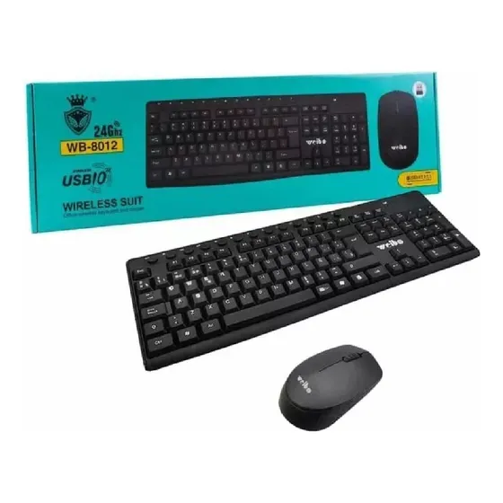 Combo Mouse Teclado Inalambrico Usb Pc Laptop Raton Kit