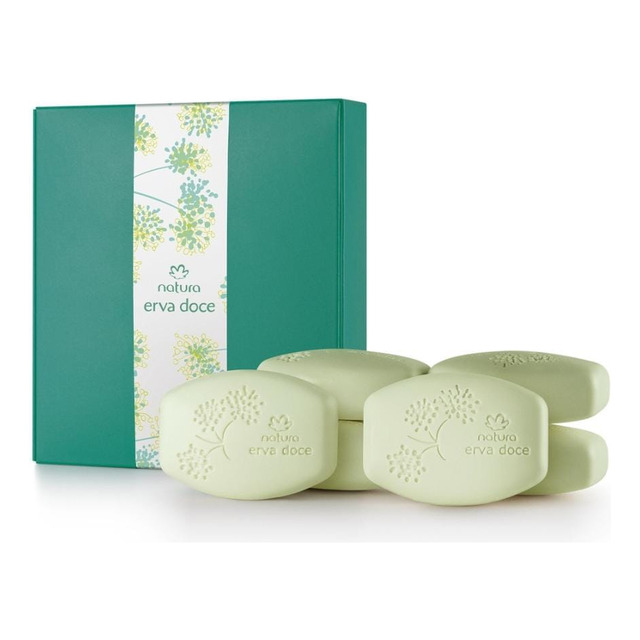 Sabonete Em Barra Natura Erva Doce Pacote X 5