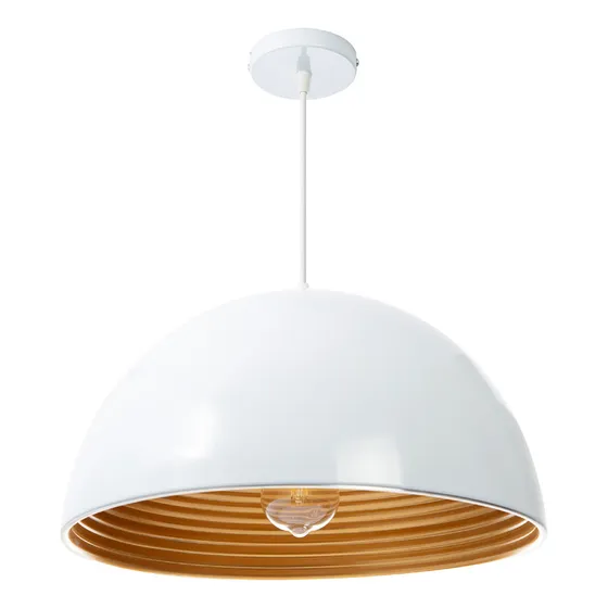 Lámpara Colgante Massima, 15 W, Base E27 Interior, Aluminio Estructura Blanco