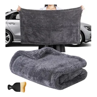 Trapo Toalla Grande Microfibra Secado De Autos 60x90 Cms | Paño Micro Fibra Ultra Absorbente Sin Rayones | Microfibras 60x90 Para Auto Utensilios Limpieza Profesional Car Wash Detailing Hogar