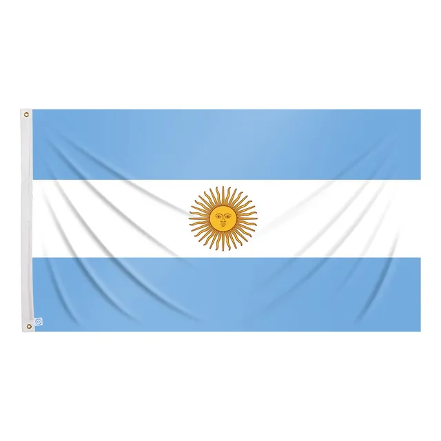 Bandera Argentina Grande 150x 90cm Con Dos Ojales Metálicos