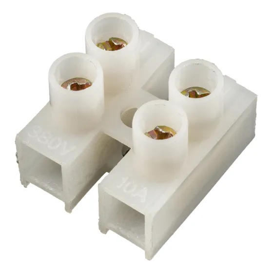 5 Unidades De Bornera Blanca De Empalme 2p 10a 380v