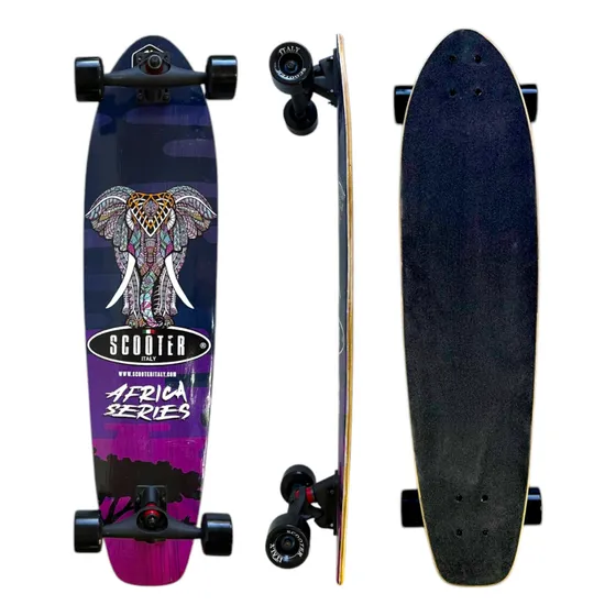 Long Board Skate Scooter Italy Grande Maple Profesional Series ELEFANTE SURF Abec 9