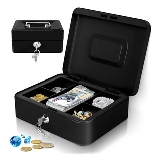 Caja Con Llaves Metálica Seguridad Objetos Valor Negro Mate Caja Con Llaves Metálica Seguridad Objetos Valor Negro Mate