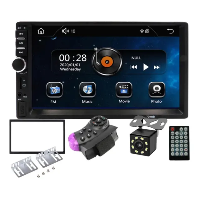 Reproductor Pantalla 7  Con Camara Retroceso 2 Din Mp5