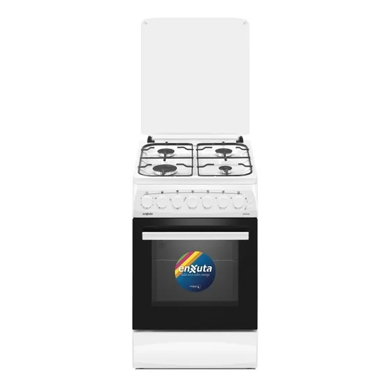 Cocina A Gas Enxuta Blanca Grill Electrico Cenx5542w Fama