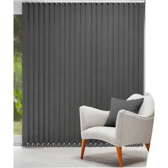 Cortina Bandas Verticales Riel Americano Tela Black Out 90mm