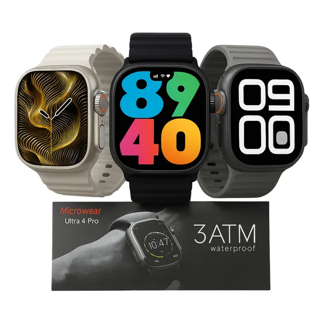 Smartwatch Microwear Ultra 4 Pro Series 10 Amoled + Brinde