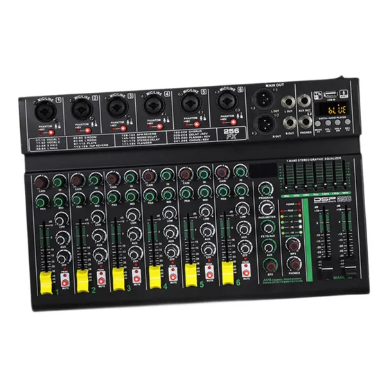 Consola Mezcladora De Audio, De Consola Con Adaptador De