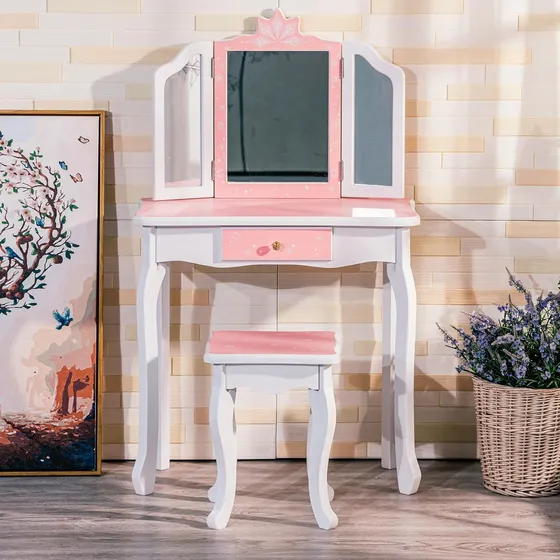 Gaomon Tocador Para Niños, Mesa De Tocador Para Niñas Con.