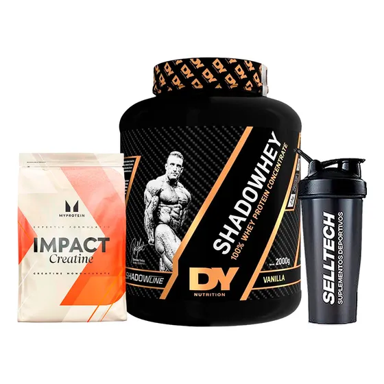Shadow Whey 2kg Vainilla + Creatina My Protein 250g +shaker