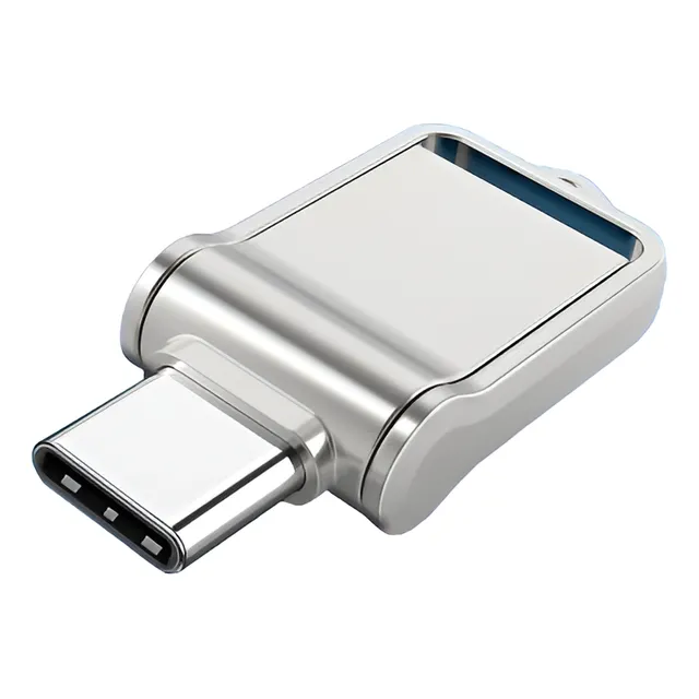 Pendrive Nano 128gb Usb Tipo-c  Celular Pc Carro Tv Metal