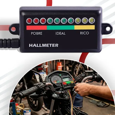 Hallmelter Medidor Moto E Carro Sonda Mistura Ar Combustível