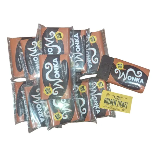 Barras Mini Wonka Chocolate 14 Piezas