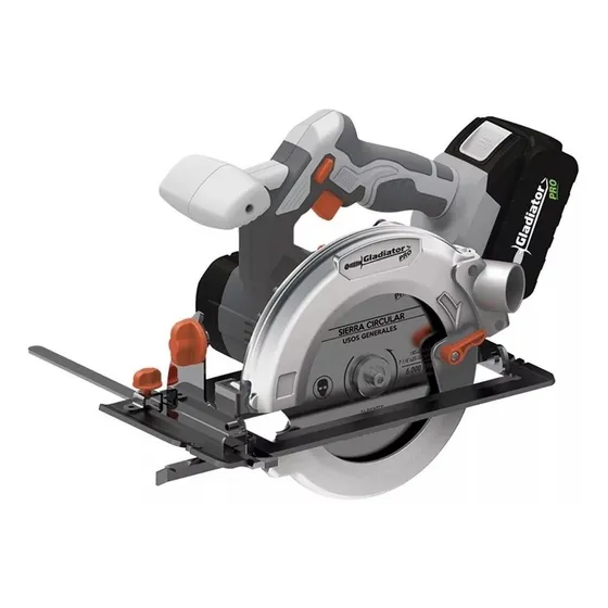 Sierra Circular A Batería 18v Gladiator Pro Sc807/18 -s/bat
