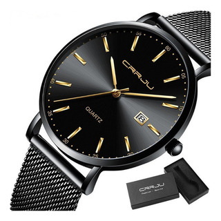 Reloj De Cuarzo Simple Con Correa De Malla Crrju Calendar Reloj De Cuarzo Simple Con Correa De Malla Crrju Calendar