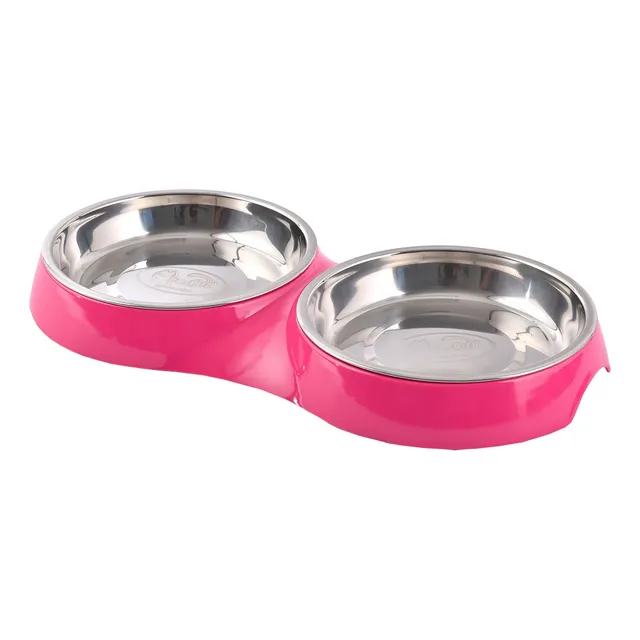 Plato Doble Sólido Redondo Para Gato Mascat