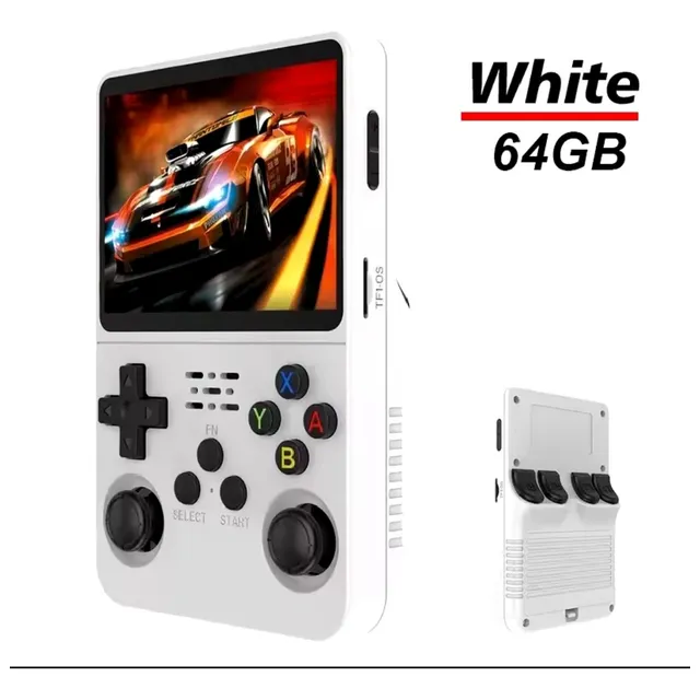 Consola R36s De 64gb Con Funda Y Grips Blanco