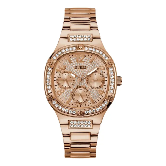 Guess Ladies 40mm Watch - Gold Tone Strap Gold Dial Xjqqs