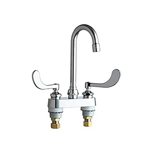Chicago Faucets 895-317abcp Grifo De Cuello De Cisne Montado