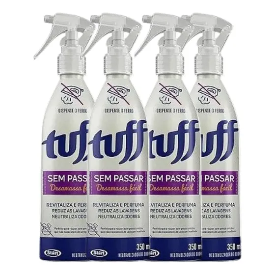 Spray Desamassa Fácil 4 Unidades 500ml Desamassa Roupas