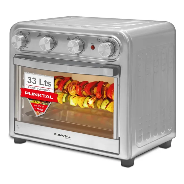 Horno Electrico Freidora Sin Aceite Punktal Pk-064 Ix 36 Lts