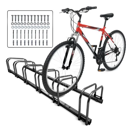 Bicicletero Soporte Portabicicletas Acero Para 6 Bicicletas