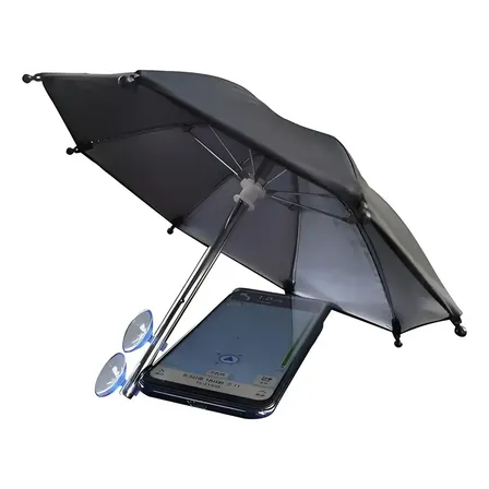 Sombrilla Soporte Para Celular En Auto Con Protección De Sol Y Lluvia Negro