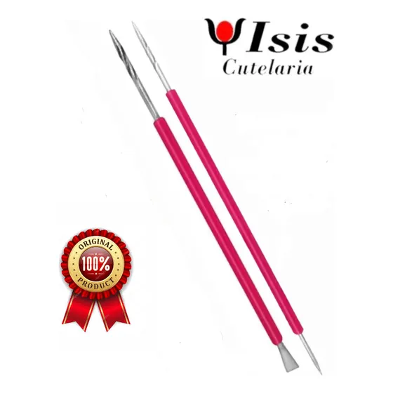 Palito Inox Cutelaria Isis + Espatula Bastão C/ Silicone