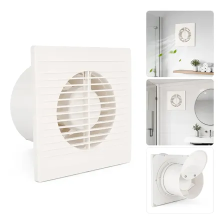 Exaustor Banheiro Parede 100mm Silencioso Potente Ventilacao