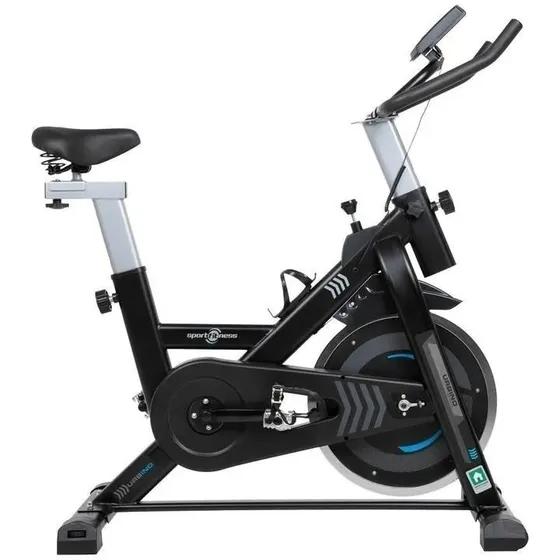 Bicicleta Spinning Urbino Sportfitness Banda Gym Estatica Color Negro