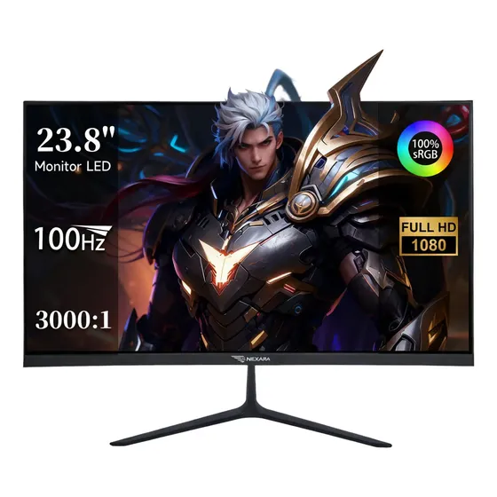 Monitor 23.8 Polegadas 100hz,full Hd,anti-reflexo,120% Srgb Preto