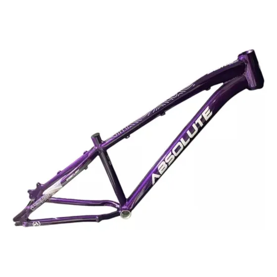 Quadro Absolute Brutus Pro Aro 26 Downhill Freeride Grau Cor Roxo/branco Tamanho Del Quadro 13