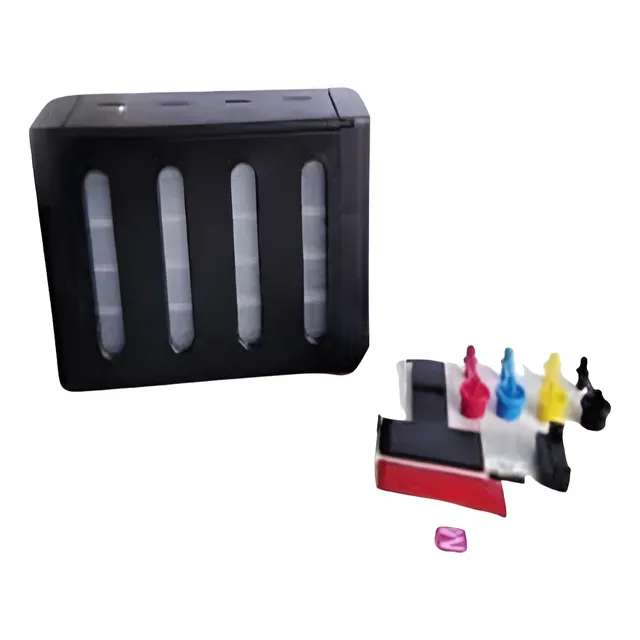 Sistema Continuo Antiderrame Hp Canon Caja Negra Accesorios