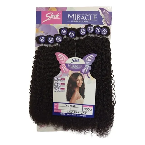 Cabelo Cacheado Bio Fibra Miracle Céu Plus Na Tela 65cm