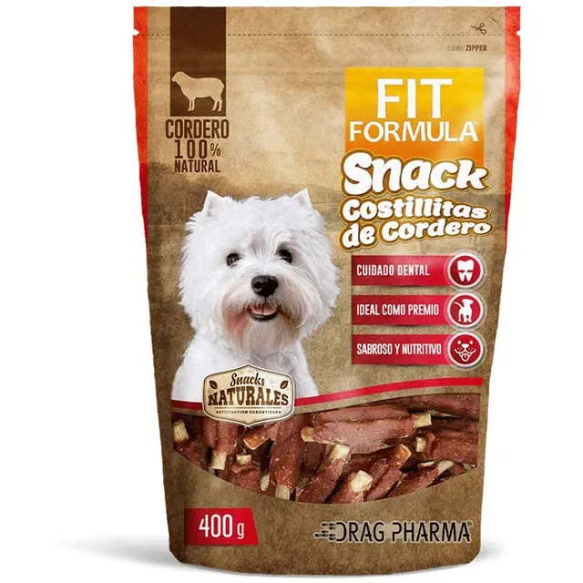 Snack Perros Fit Formula Costillitas De Cordero 400gr