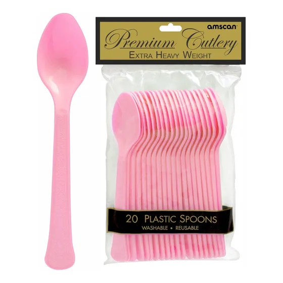 Cucharas Plástico 15cms Varios Colores Amscan 100 Piezas