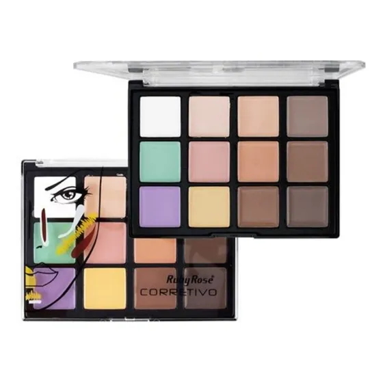 Ruby Rose Paleta De 12 Correctores Camuflaje Cremosos Makeup